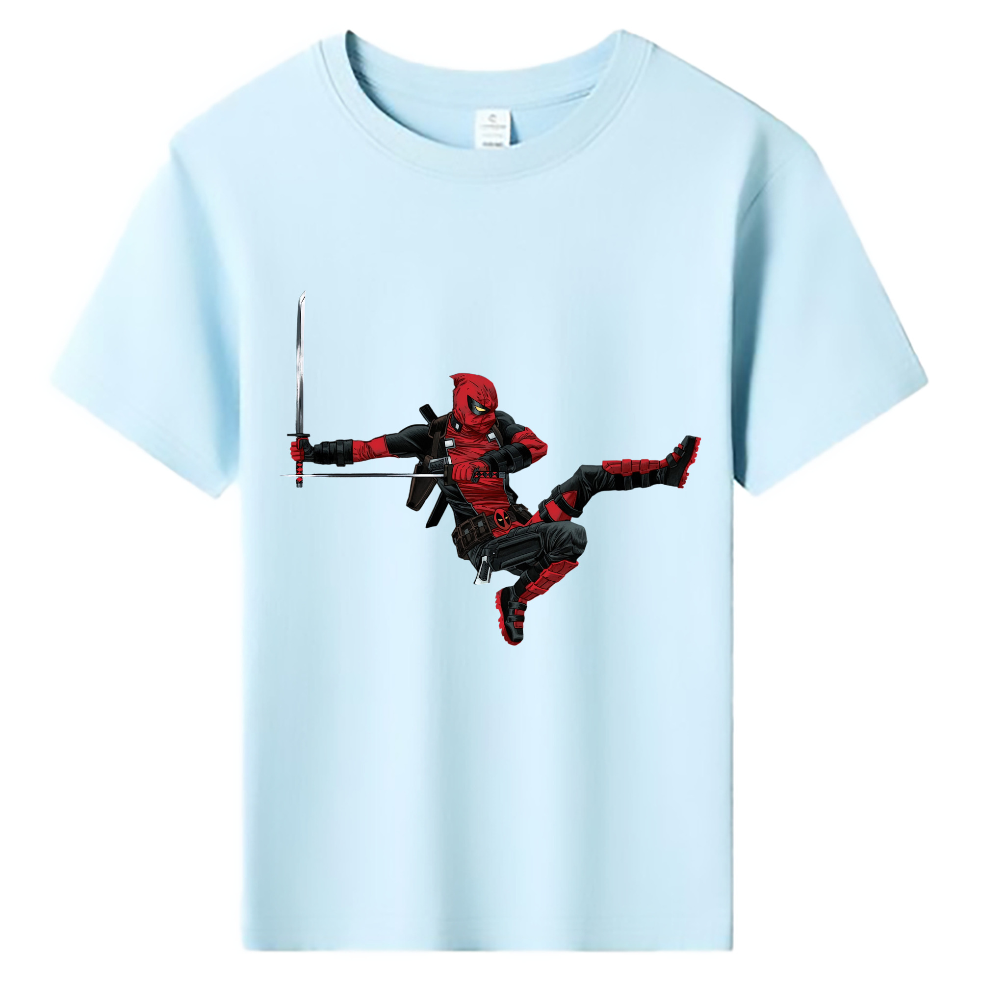（画像用） Deadpool デッドプール 綿100％キッズTシャツ（フロントプリント）